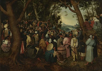 Johannes predigt der Menge (Kopie nach Pieter Bruegel dem Älteren)